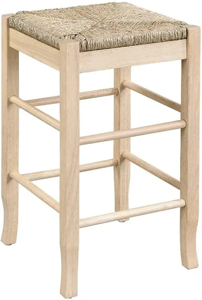Boraam Square Rush Backless Counter Height Kitchen Stool - Blonde Oak