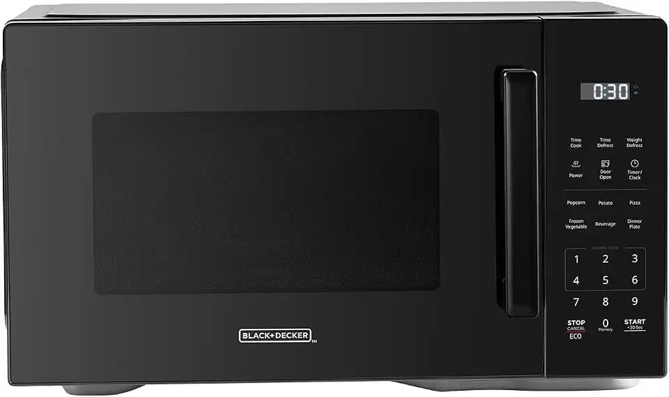 BLACK+DECKER Countertop Microwave Oven, 1.1 Cu.Ft,1000W,Child Safety,Black