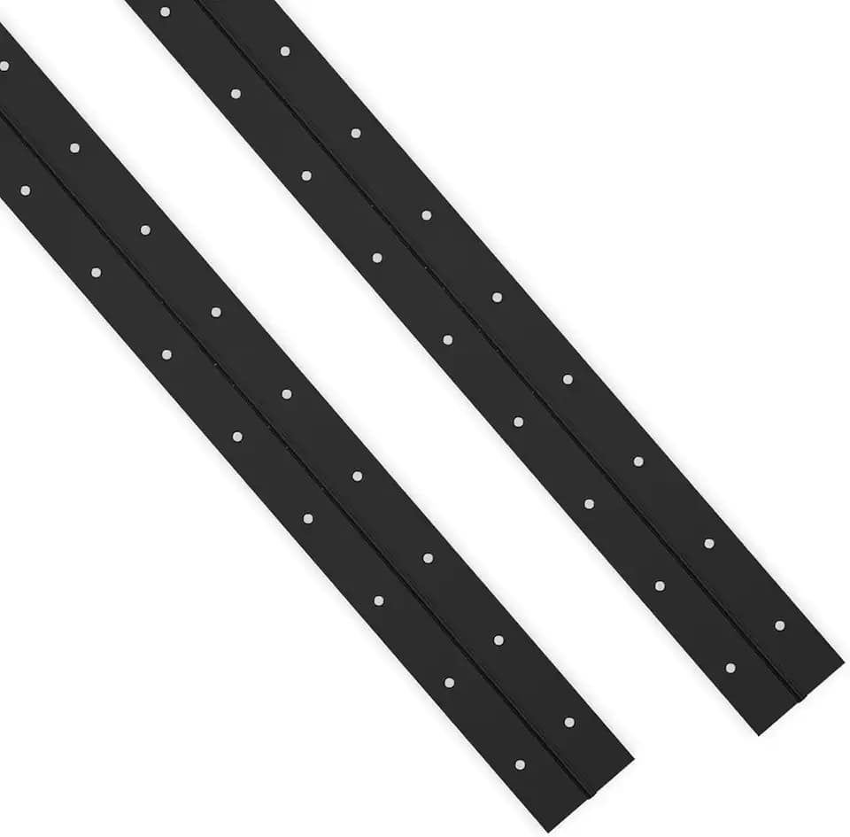 EPHECH 20" Piano Hinge, 2PCS Stainless Steel Continuous Piano Hinge-Black