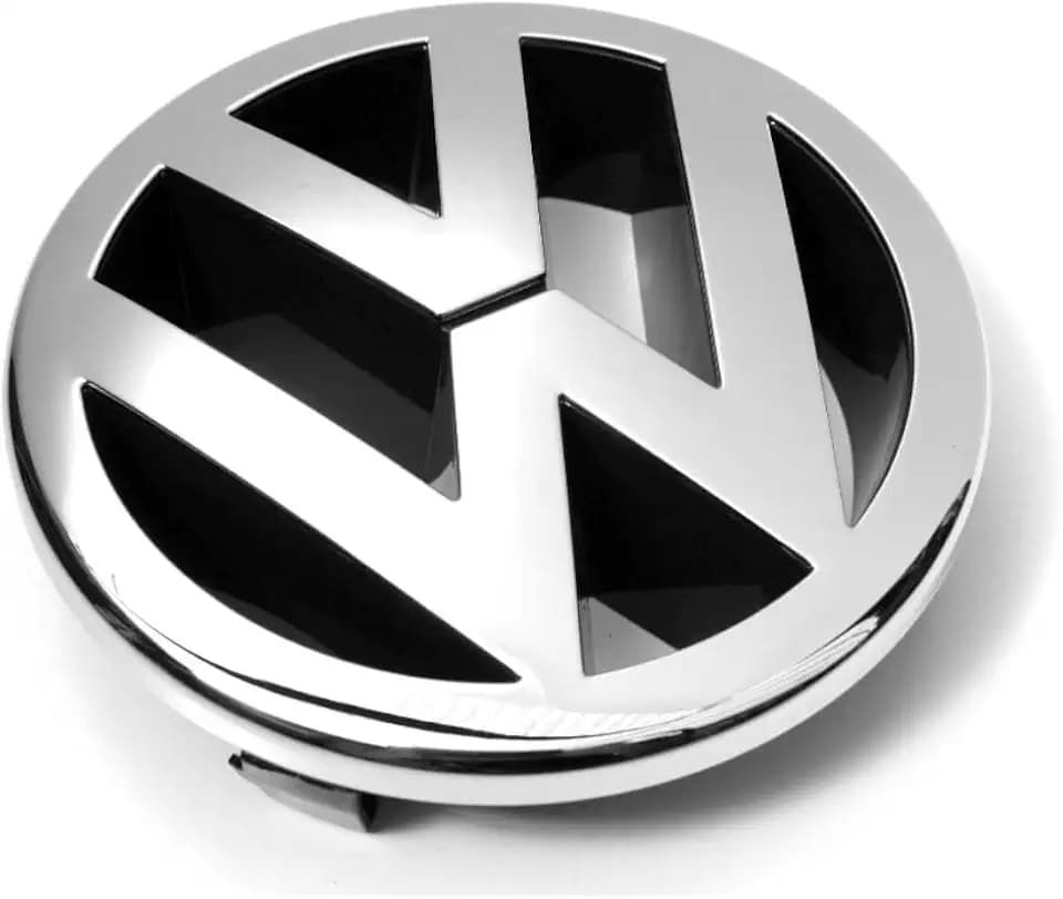 Volkswagen 1T0853601AFDY Emblem Kühlergrill VW Zeichen Logo vorn, Chrom