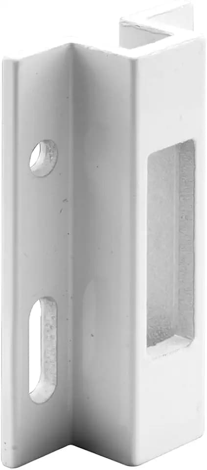 Prime-Line E 2124 Extruded Aluminum Sliding Door Keeper for Hook Style Latch, White (Single Pack)