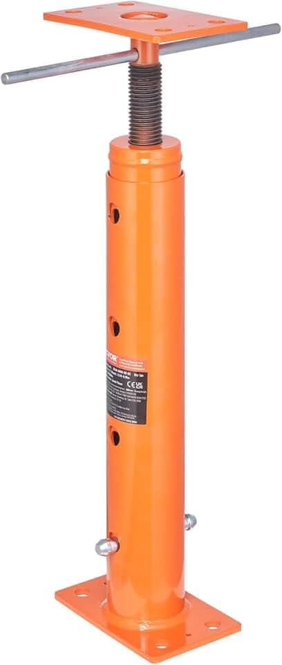 VEVOR Kellerheber, Höhenbereich von 48,26 bis 91,44 cm, max. 8164,66 kg, verstellbarer Stützbalken, Kellerwagenheberpfostenstange zum Nivellieren, Hebestütze aus Stahl, Teleskop-Wagenheberpfosten