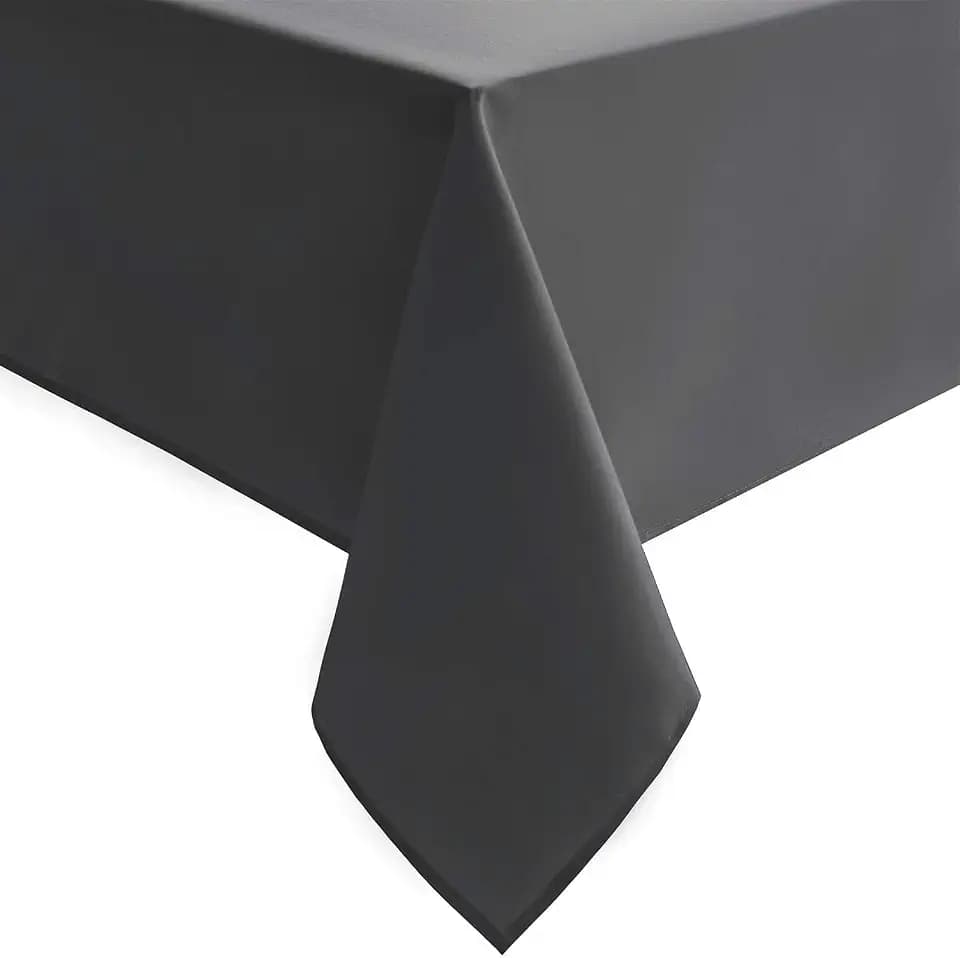 Hiasan Rectangle Tablecloth Grey, 54 x 80 Inch, 1 Pack