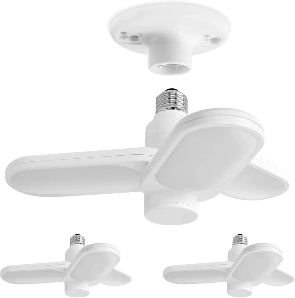 Energetic Garage Ceiling Lights Led Shop Light Screw in Fixture 3 Pack