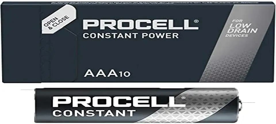 Duracell Batterie Alkaline, Micro, AAA, LR03, 1.5V Procell Constant, Retail Box (10-Pack), Mehrfarbig, 5000394149199