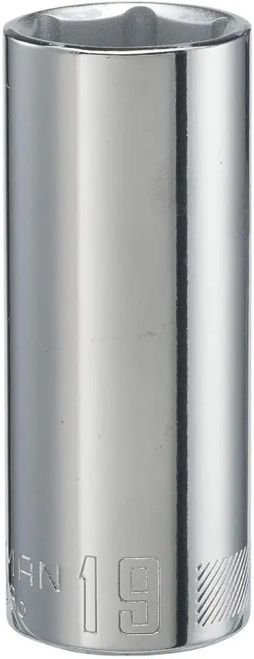 CRAFTSMAN Deep Socket, Metric, 3/8-Inch Drive, 19mm, 6-Point (CMMT44436)
