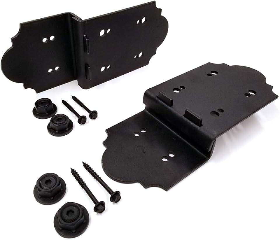Ozco Building Products 56677 Laredo Sunset 8-inch Post to Beam Coupler (2 per Pack) , Black