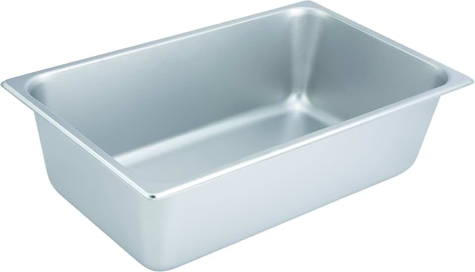 Winco , 6-Inch Deep Full Size Steam Table Pan, NSF (20.88"L x 12.88"W x 6.13"H)