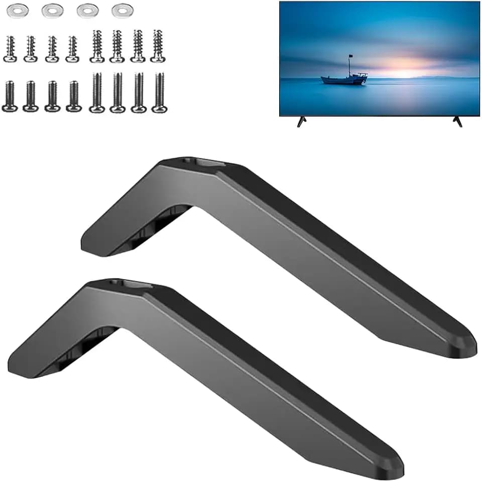 Mineup Universal TV Ständer, Ersatz TV Ständerbeine, TV-Sockelfüße mit Schrauben, TV Halterung, TV Standfuss für meisten 32 40 49 50 55 Zoll LED LCD Fernseher, Gewichtskapazität bis zu 45 KG