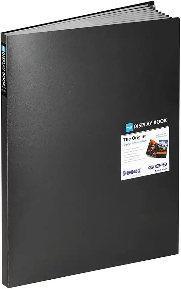 Sooez Heavy Duty Binder with Plastic Sleeves 18"x24", Portfolio Folder