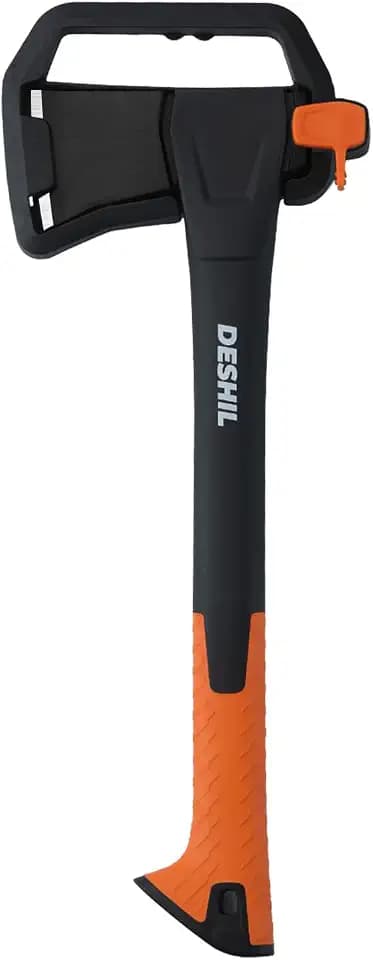 DESHIL 18” Chopping Hatchet Axe for Camping & Kindling with Sheath