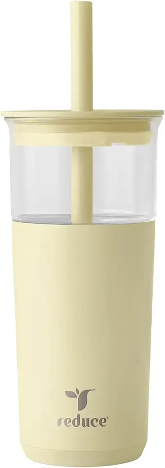 REDUCE Aspen - 20oz Vacuum Insulated Glass Tumbler - Extra Wide Straw & Lid
