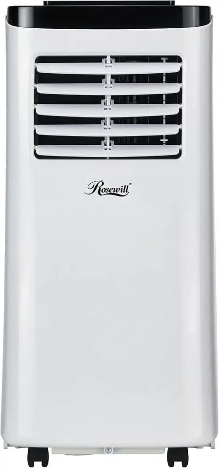 Rosewill Portable Air Conditioner 7000 BTU, AC Fan & Dehumidifier 3-in-1 Cool/Fan/Dehumidify w/Remote Control, Quiet Energy Efficient Self Evaporation AC Unit for Single Room Use, RHPA-18001