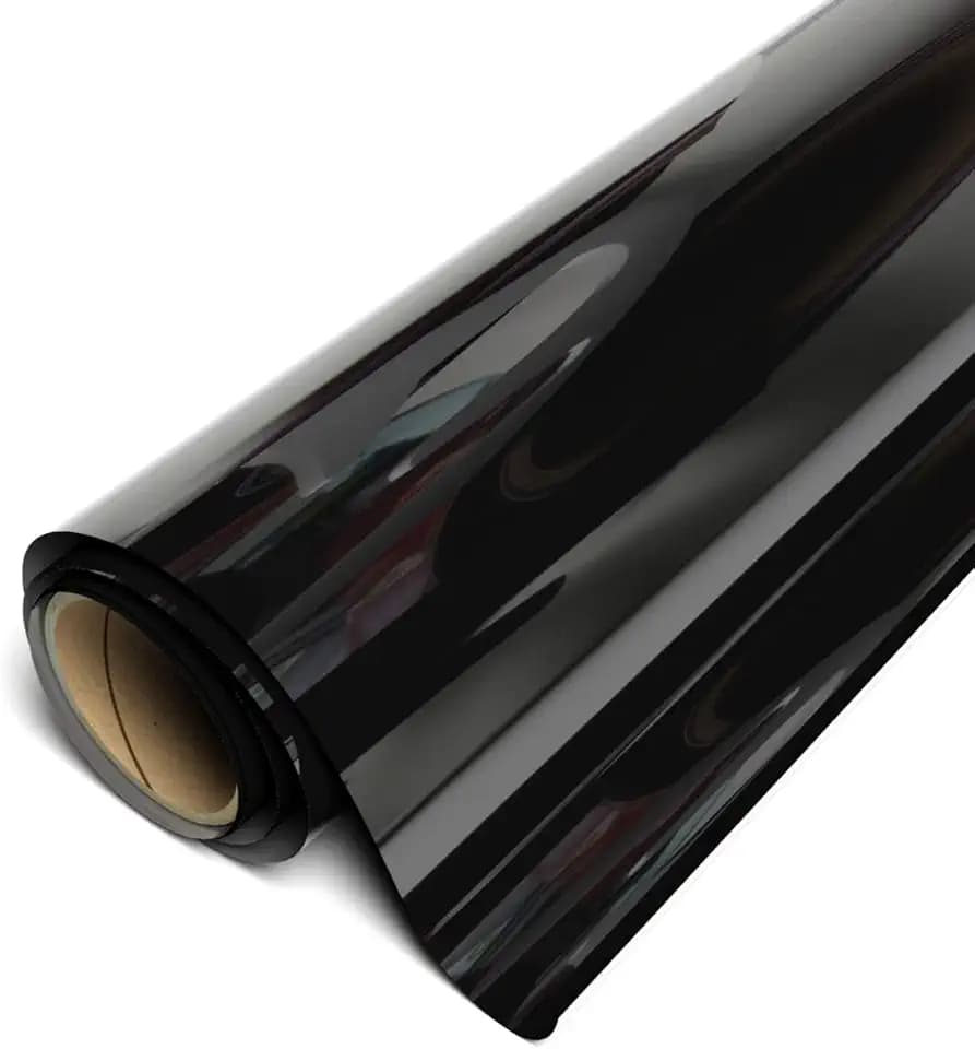 Siser EasyWeed Stretch Matte HTV 11.8" x 5FT Roll - Iron On Heat Transfer Vinyl - (Black - HEX #3C3C3E)