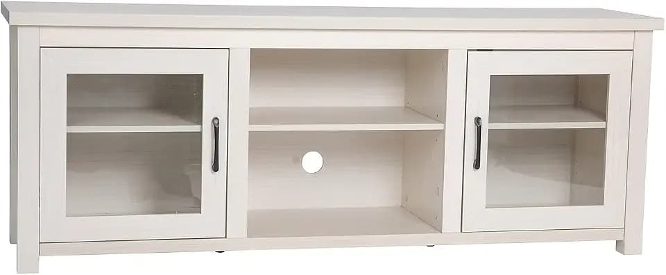 Flash Furniture 65" TV Stand, up to 80" TVs, White Wash