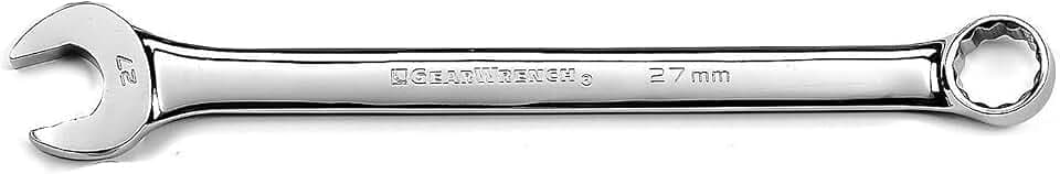 GEARWRENCH 12 Pt. Long Pattern Combination Wrench, 27mm - 81743