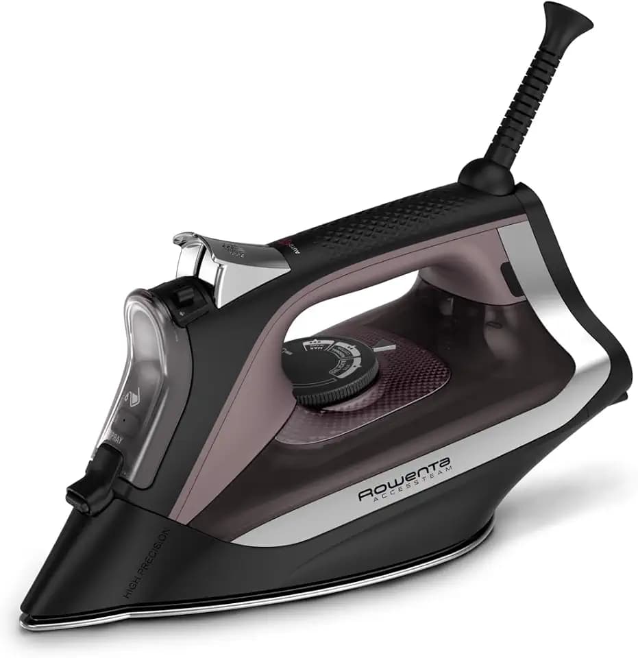 Rowenta Access Steam Iron, Clothes Iron with Steamer, Vertical Steaming, Maximum Steam Distribution, Anti-Drip Protection, Cinamon