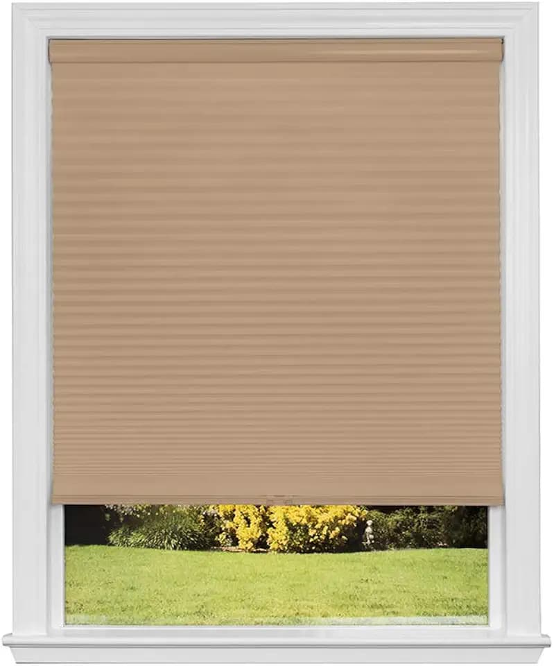 Redi Shade Custom Cordless Cellular Blackout Shades, Cream, 23 5/8 in x 72 in