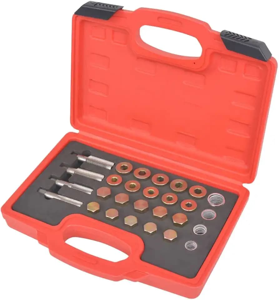vidaXL 64-TLG. Reparatursatz Ölablassschrauben M13 M15 M17 M20