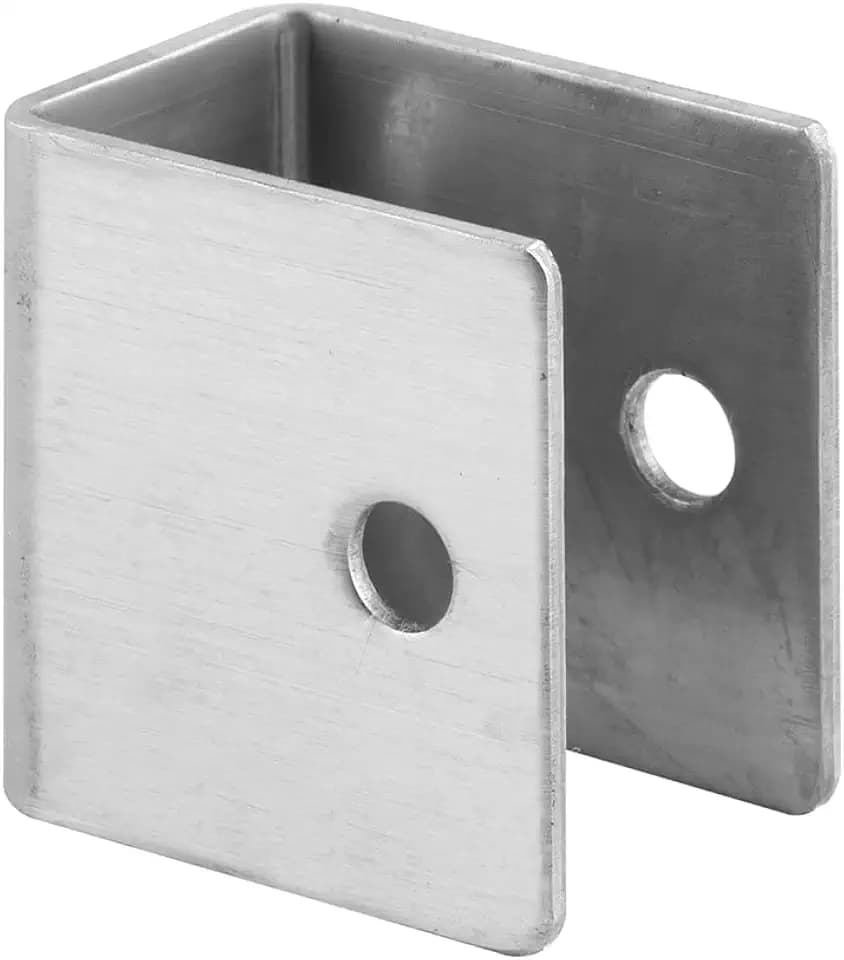 Prime-Line 656-8205 U-bracket, For 1-1/4 In. Panels, Stainless Steel, Satin Finish (Single Pack)