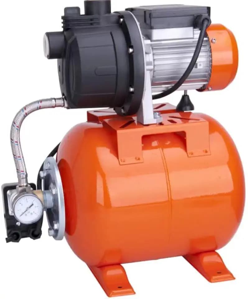 GarveeTech 1.6HP Shallow Well Pump With Pressure Tank, Stainless Steel Water Transfer Pump, 115V Water Pump With Automatic Pressure Switch, Electric Utility Pump for Garden, Pool, Well, Irrigation