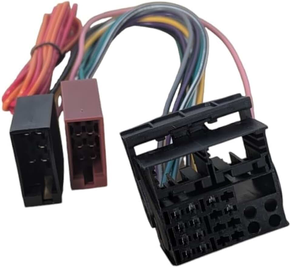 Radio Adapter Kabel 16 Pin ISO Quadlock Kompatibel mit Opel VW Audi