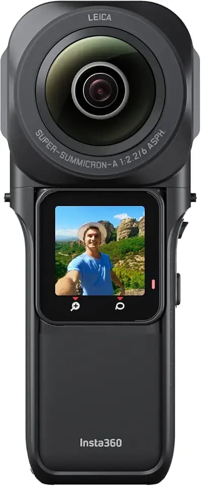Insta360 ONE RS 1-Zoll 360° Edition - 6K 360°-Kamera mit Zwei 1-Zoll-Sensoren, Zusammen mit Leica entwickelt, 21MP Fotos, FlowState-Stabilisierung, Sehr gutes Bild bei wenig Licht, Wasserdicht