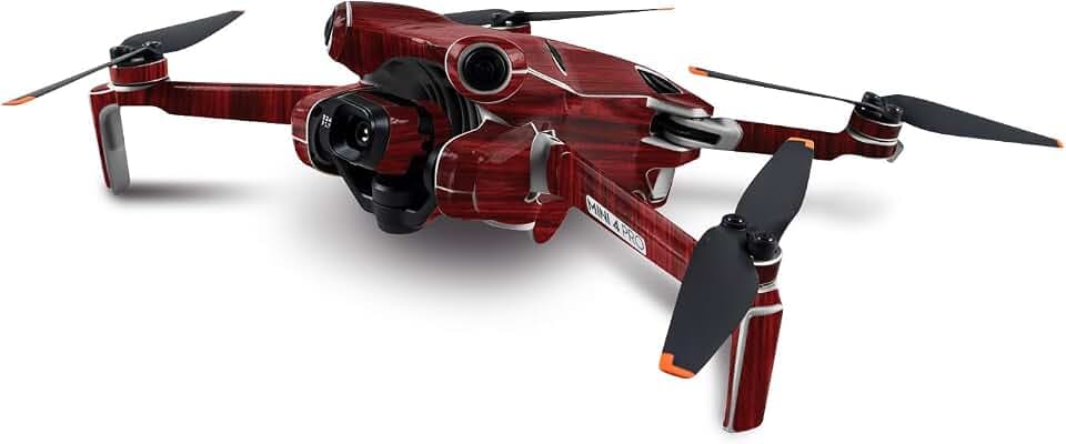 MightySkins Skin Compatible with DJI Mini 4 Pro - Cherry Grain | Protective, Durable, and Unique Vinyl Decal wrap Cover | Easy to Apply, Remove, and Change Styles