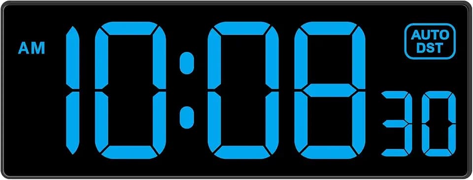 Soobest LED Wall Clock Digital Clock with Seconds