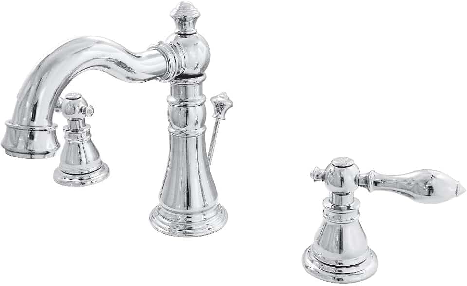 Kingston Brass FSC1971ACL American Classic Widespread Lavatory Faucet, 5-5/16" Spout Reach, Polished Chrome
