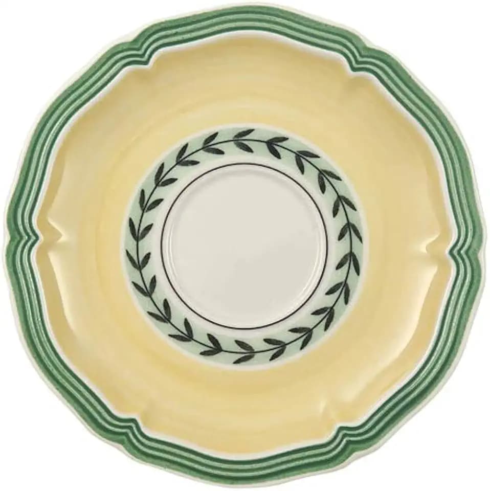 Villeroy & Boch French Garden Fleurence Espresso Cup Saucer, 5 in, Premium Porcelain, White/Multicolored