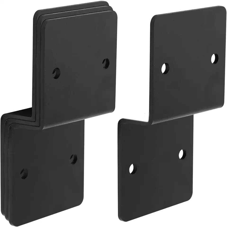 4 PCS Pergola Brackets, Black Z Deck Joist Tie, 6 Gauge Heavy Duty