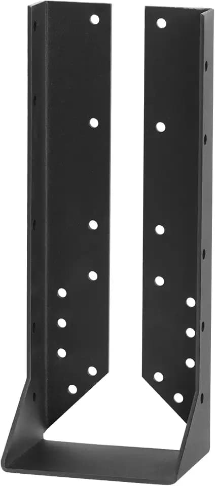 GBGS 4 Pack Double 2 x 10 Concealed Joist Hanger,14 Gauge,Black