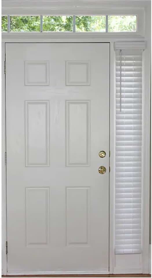 allen + roth Trim at Home 2-in Cordless White Faux Wood Room Darkening Plantation Blinds (Common: 9-in; Actual: 8.5-in x 72-in)