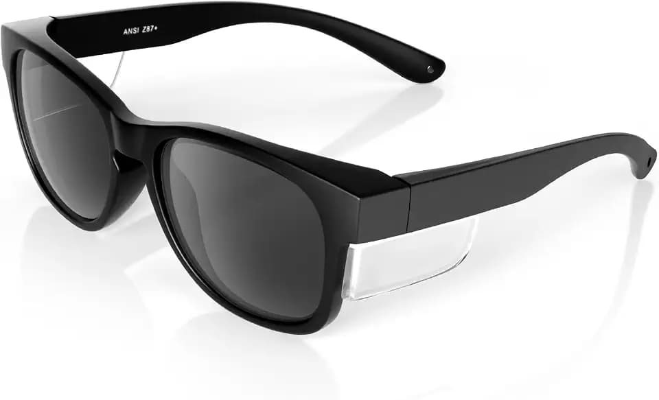 Safety Glasses with Side Shields,ANSI Z87.1 Certified Protective Eyewear for Work & Outdoor Use.