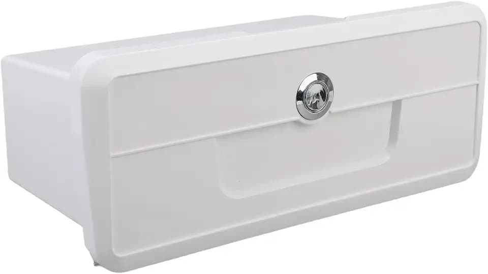 Boat Storage Box Boat Storage Compartment Multifunctional Marine Storage Box with Non Slip Cup Holders Watertight ABS Construction for Fishing Boats Yachts RVs