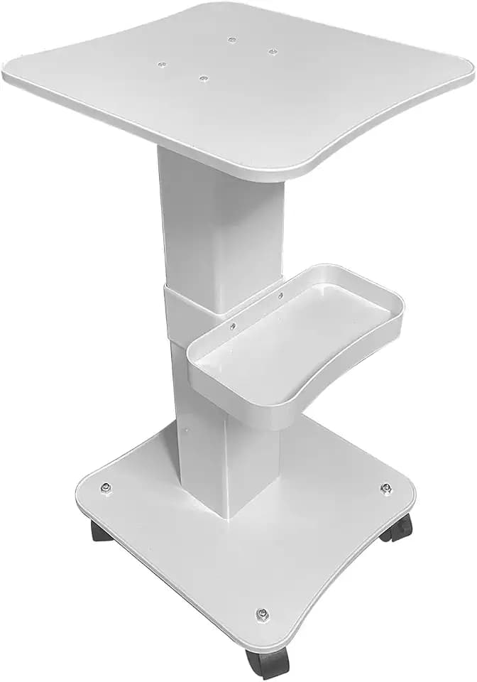 Esthetician Cart, 3 Tier Beauty Rolling Trolley with Rotation Wheels, Storage Tray Rolling Cart for Hair Salon, Spa Beauty Machine