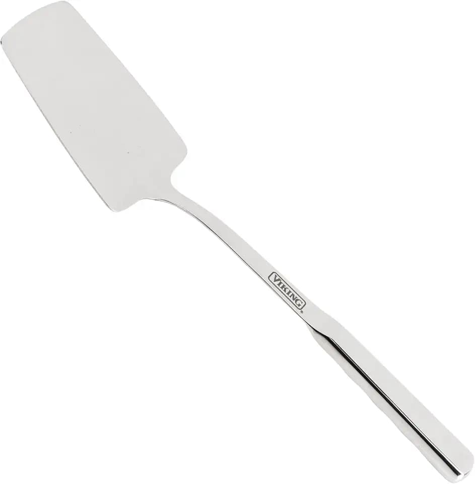 Viking Culinary Solid Forged Stainless Steel Solid Spatula, Ergonomic Stay-cool Handles, Dishwasher Safe