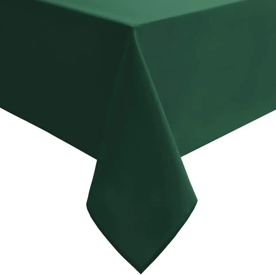 Hiasan Hunter Green Waterproof Tablecloth Rectangle, 54 x 108 Inch, 1 Pack