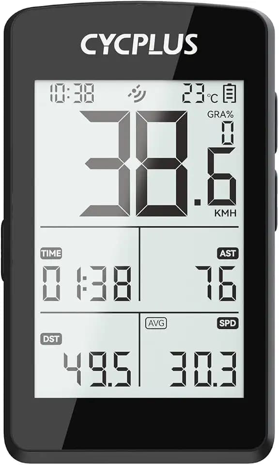 CYCPLUS GPS Fahrradcomputer, Bluetooth & ANT+, IPX7, 100h Akku