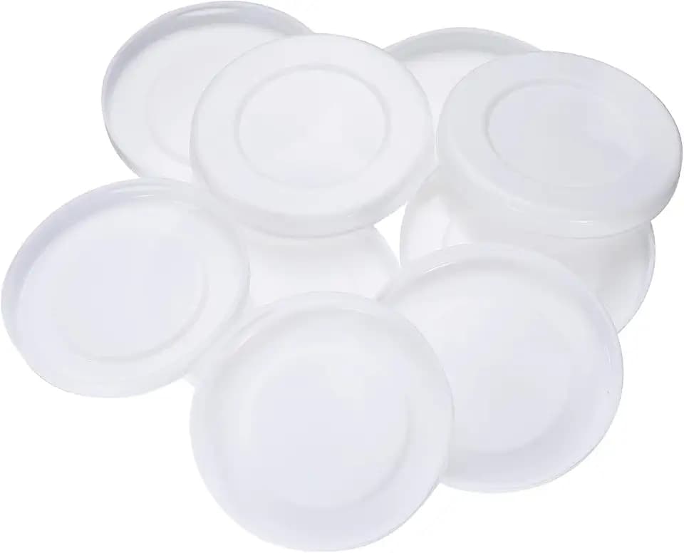 uxcell 24 Pcs Mailing Tube End Caps 4" ID Round Cardboard Shipping Tube End Caps Protective Plastic Poster End Caps for Paper Mailing Tubes Shipping and Storage of Documents and Art