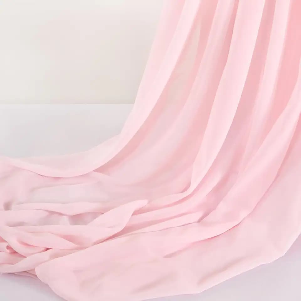 Pink Chiffon Fabric by The Yard Continuous Sheer Arch Fabric 10 Yards