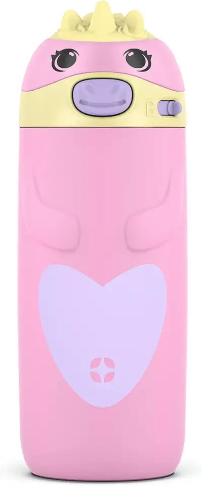 Ello Ellies 12oz Stainless Steel Leakproof Kids Water Bottle, Unicorn