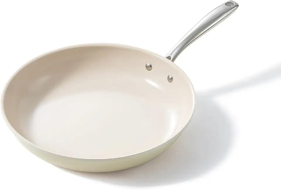 Redchef 11 Inch Ceramic Nonstick Frying Pan Skillet, Stay Cool Handle, Induction Compatible, Oven & Dishwasher Safe, PFAS-Free Non Toxic Saute Pan for All Stoves