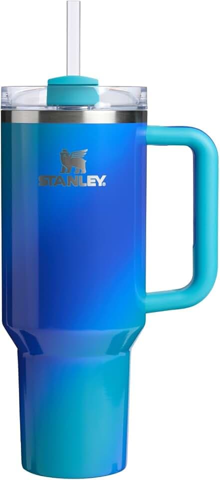STANLEY Quencher H2.0 Flow State Tumbler, 40 oz, Sea Glass Aura