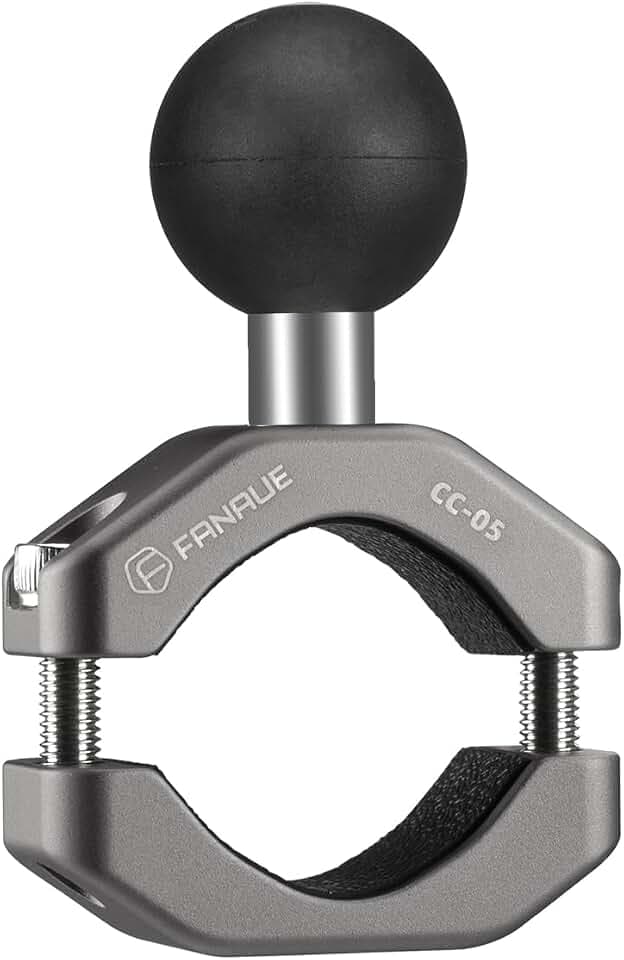 FANAUE U-Bolt Lenkerbasis mit Kugeladapter, 1 Zoll, kompatibel mit RAM Mount B, Größen Arm mit Doppelhülse und Fahrrad, Motorrad, Telefonhalterung für Schienen 0,85 bis 1,14 Zoll Durchmesser