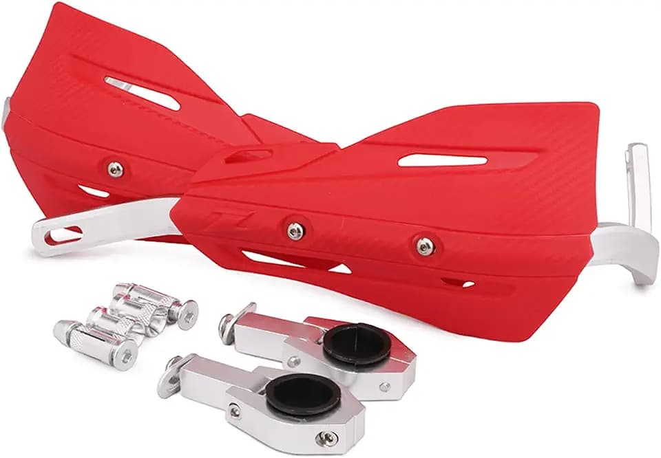 Handprotektoren Motorrad, Motorrad Handschutz,Handschutz Universal-Rot