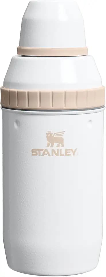 Stanley Happy Hour Cocktail Shaker Set 20 oz | Bartender Kit for Camping and Travel | Cocktail Drink Mixing Set with 2 Cups | Insulated Stainless Steel | BPA-Free | Hammertone Frost