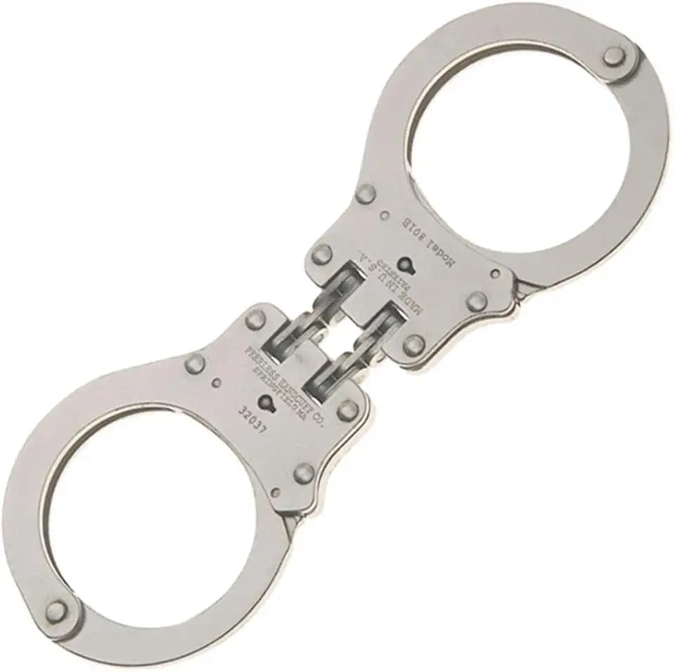 Peerless Handcuff Company 801C Hinged Handcuff – Nickel Finish