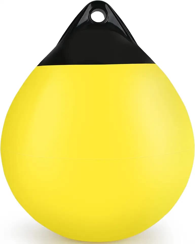10/12/15 inch Boat Buoy Balls Anchor Buoy Float Round Boat Fenders,Vinyl Inflatable Boat Mooring Buoys,Boat Buoys Bumpers for Docking/Anchoring/Marking - Multi Color Optional (1,2,4 Pack)